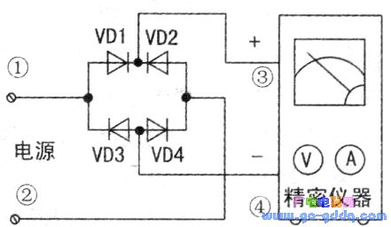 二极管巧制无极性电源输入端
