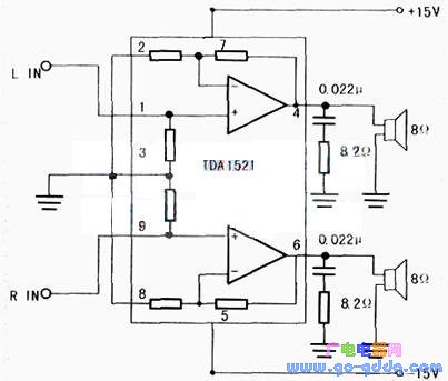 NE5532+TDA1521扩音机的设计制作_电路图-华强电子网