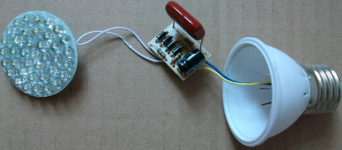 LED节能灯的制作_电路图-华强电子网