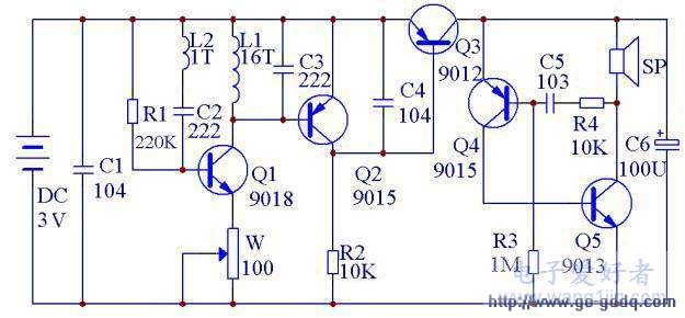 金属探测器制作设计与原理分析实例_电路图-华强电子网