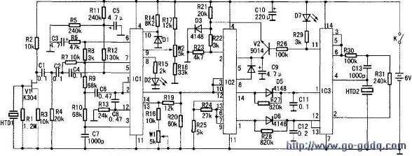 电子血压计电路原理图
