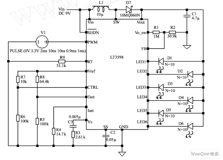 基于lt3598多通道led集成驱动应用电路的设计_