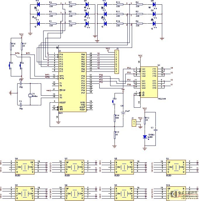 基于单片机的交通灯设计_电子设计应用_电子