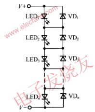 带并联齐纳二极管串联连接形式