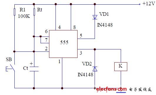 555构成的简易长延时电路设计_电子设计应用_电子设计产品方案--华强电子网