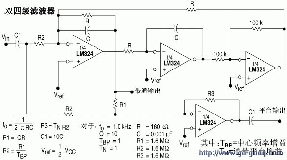 LM324引脚图及电路应用