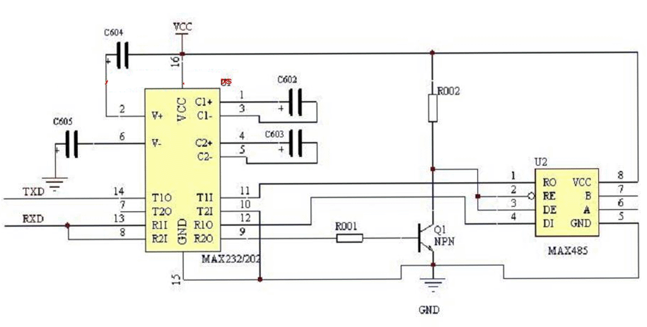 rs232rs485无源转换电路设计