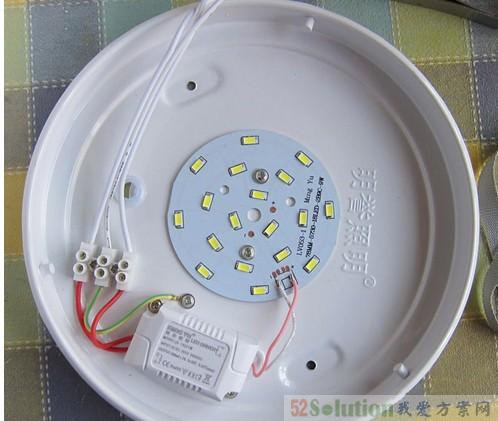 全面拆解市场普通led吸顶灯
