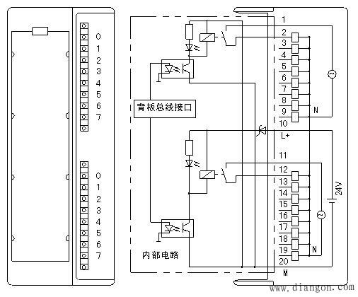 plc数字量输出外围接线 -解决方案-华强电子网