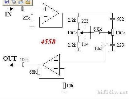 4558前级电路图