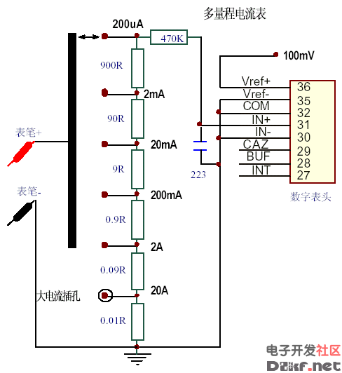 at89s52的直流数字电压表_接线图分享