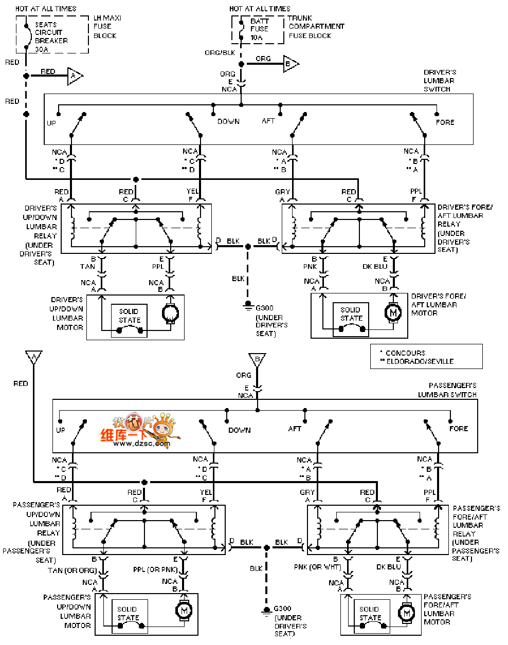 volvo沃而沃电动后视镜电路图