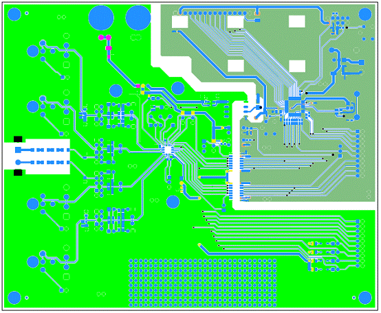 图12. cdb5484u评估板 pcb走线图:顶层