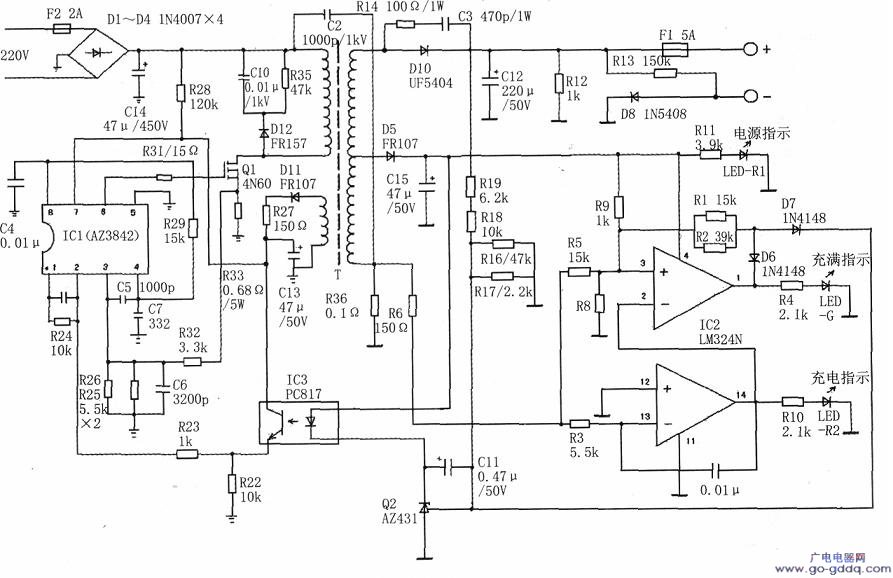 36v电动车充电器工作原理分析