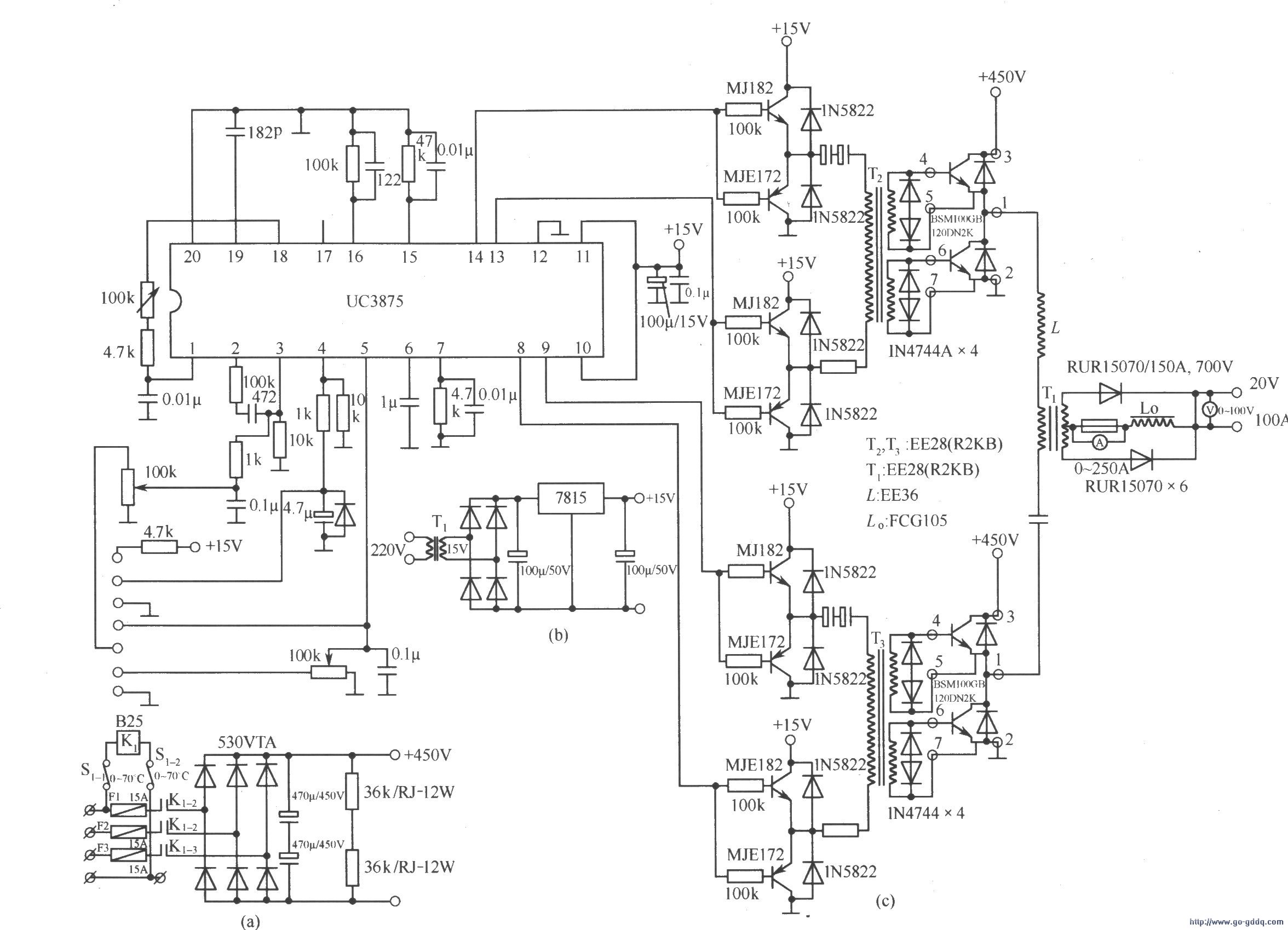 2千瓦全桥软开关直流稳压电源电路