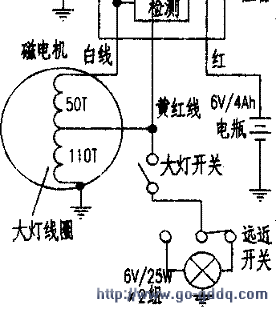 重庆cy80摩托车.大灯不亮