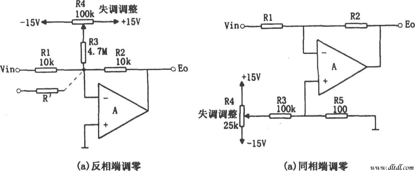 运放应用输入端的调零电路一