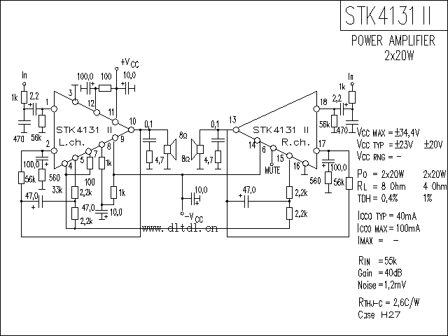 stk4131-2功放电路