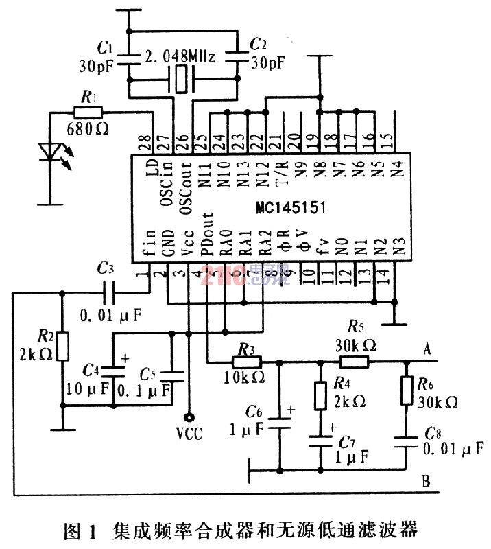 基于pll和tda7010t的无线收发系统设计