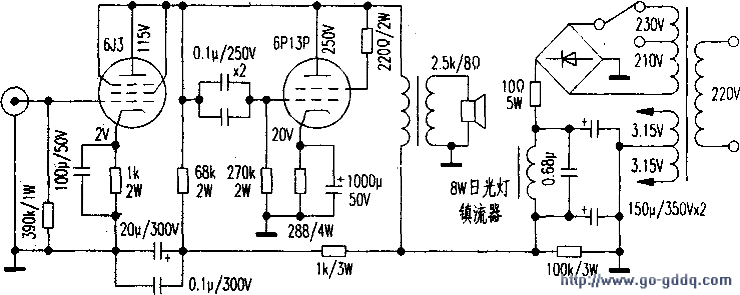 6p13p在音频放大器中的应用